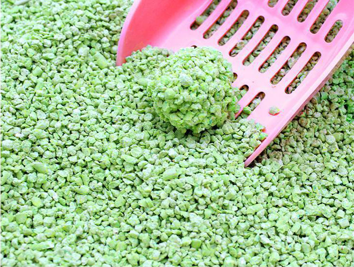 緑茶の香りのフレグランスペットグルーミング豆腐猫のごみ